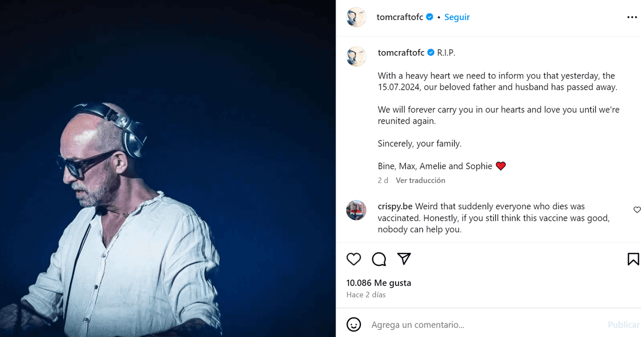 Despiden al músico Thomas Brückner tras su repentina muerte