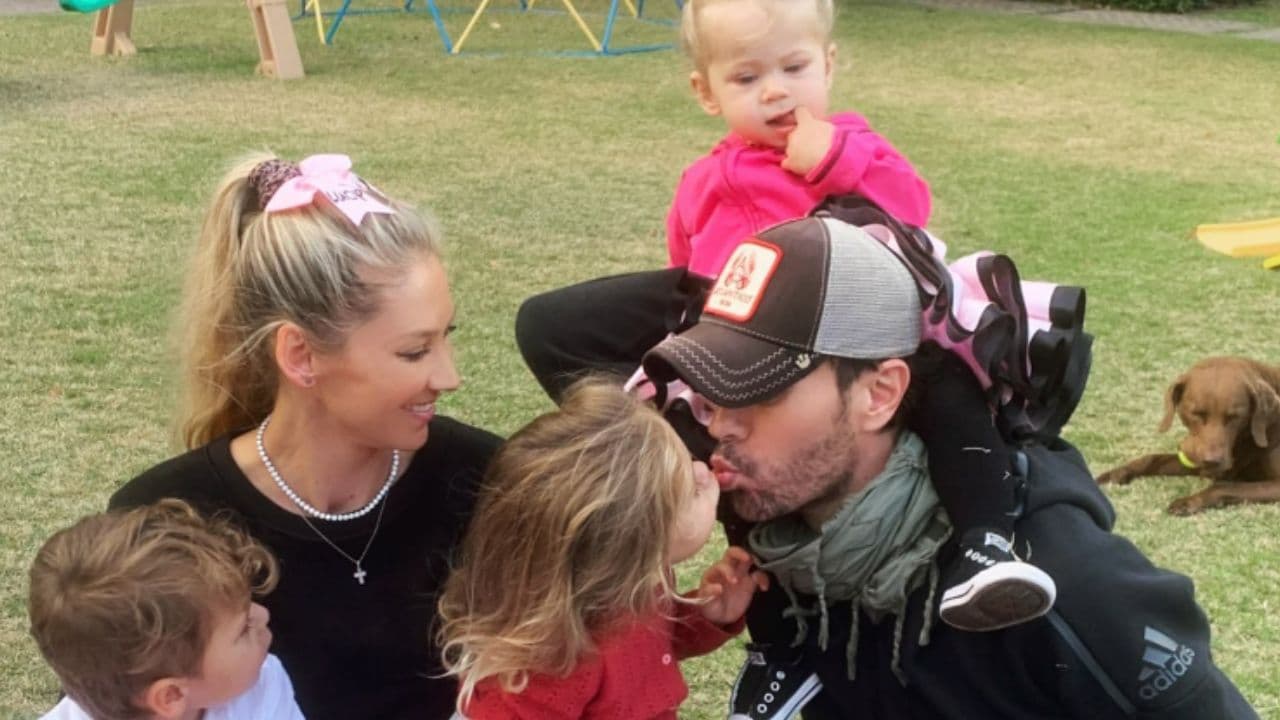 Mira cuánto han crecido los hijos de Enrique Iglesias y Anna Kournikova
