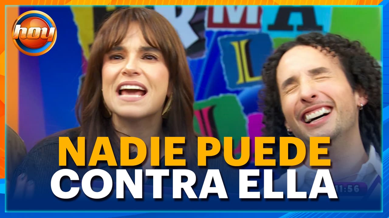 Tania Rincón confunde a todos con su seguridad en el juego 'Arma la palabra'