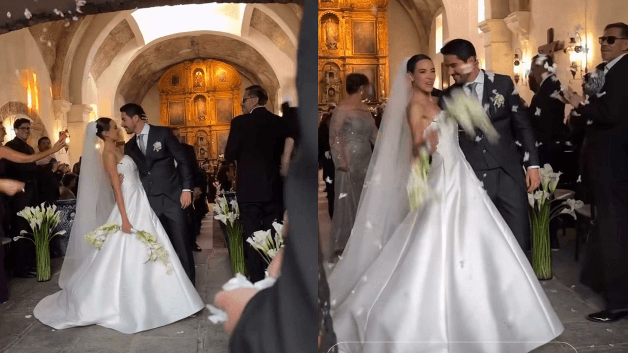 Actriz de Como dice el dicho se casa en lujosa boda; muestran desde el vestido de novia hasta impactante baile con Omar Fierro