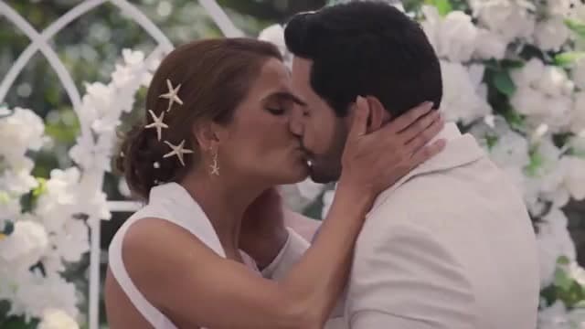 Estrella y Fabián se casan en una romántica boda