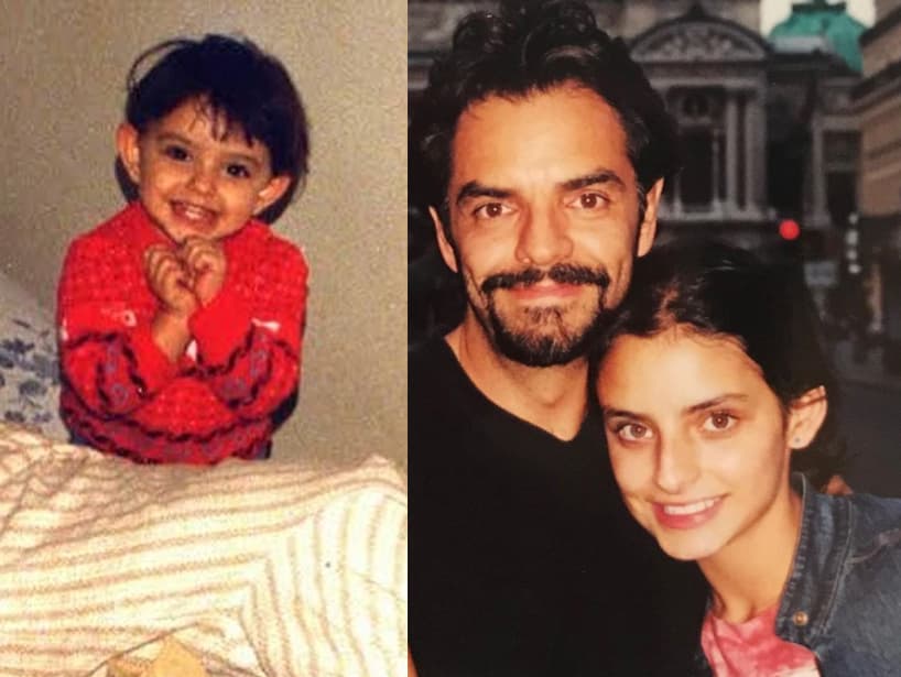 Aislinn Derbez es la primogénita de Eugenio, fruto de su relación con Gabriela Michel. Su carrera comienza a destacar tras participar en los largometrajes ‘Te presento a Laura’ (2010) y ‘El atentado' (2010), además de actuar en varios sketches junto a su padre para después brillar por sus papeles en ‘La casa de las flores’ (2018-2019), ‘A la mala’ (2015) y ‘Hazlo como hombre’ (2017).