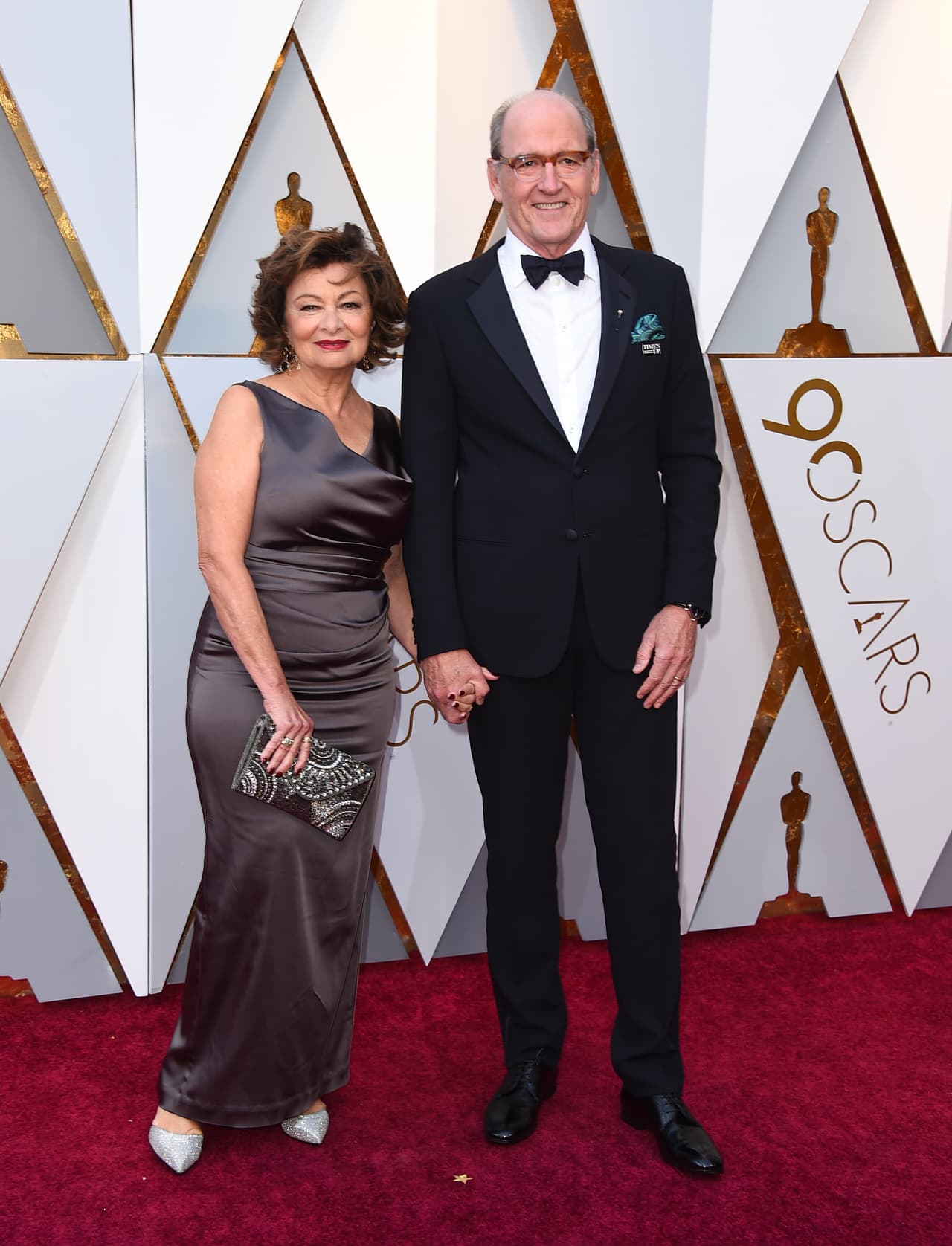 Richard Jenkins lució optimista en la alfombra roja ante su nominación por ‘Mejor actor de reparto’.