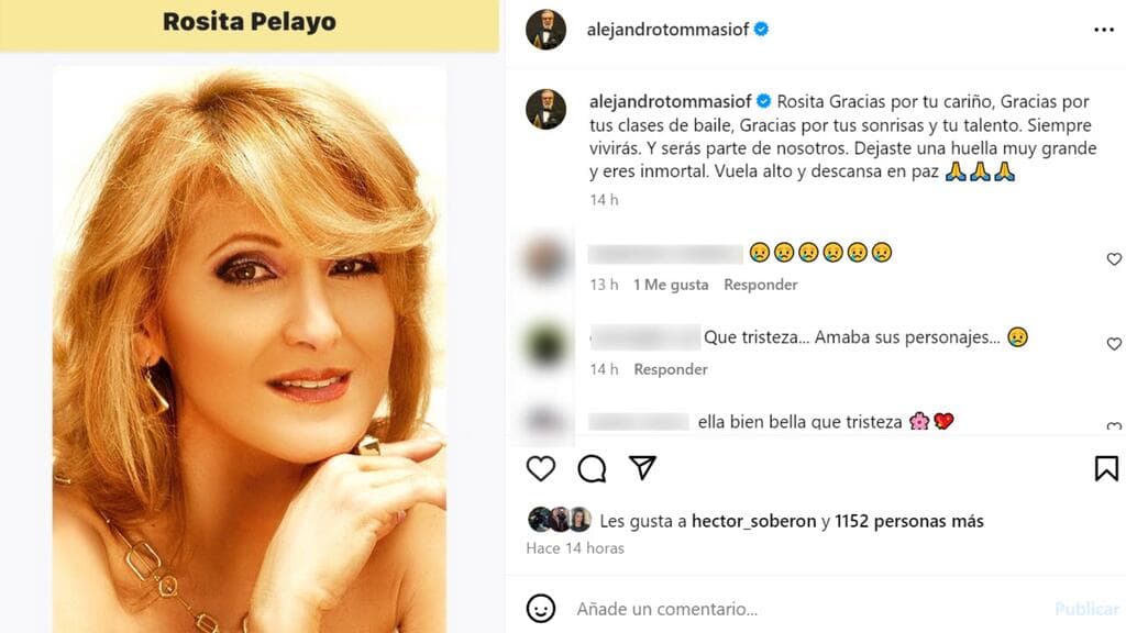 Alejandro Tommasi destacó algunos aspectos que distinguieron a Rosita Pelayo.