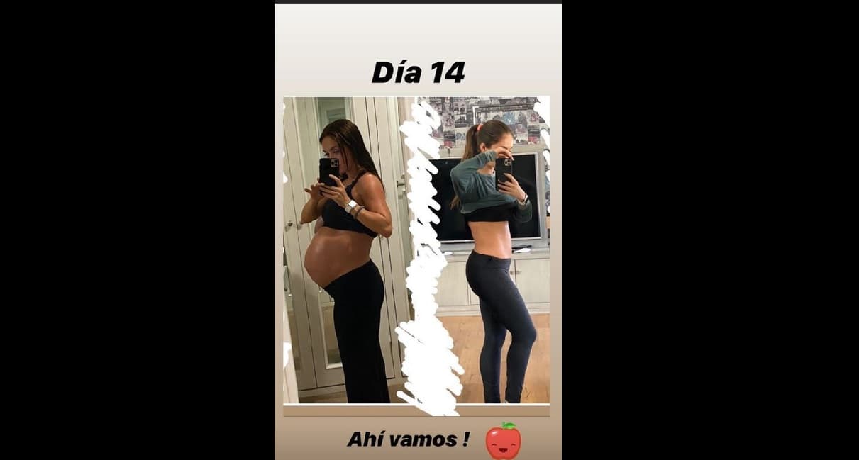 Otra que rompió récord fue Anahí, quien a 14 días del nacimiento de su segundo hijo, Emiliano, presumió un abdomen además de plano, marcado con el que causó revuelo en redes sociales, donde semanas después aclaró que no había roto la cuarentena haciendo ejercicio y que usaba prendas deportivas por comodidad.