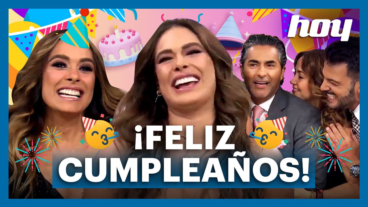 Galilea Montijo así ha celebrado su cumpleaños en Hoy durante los años