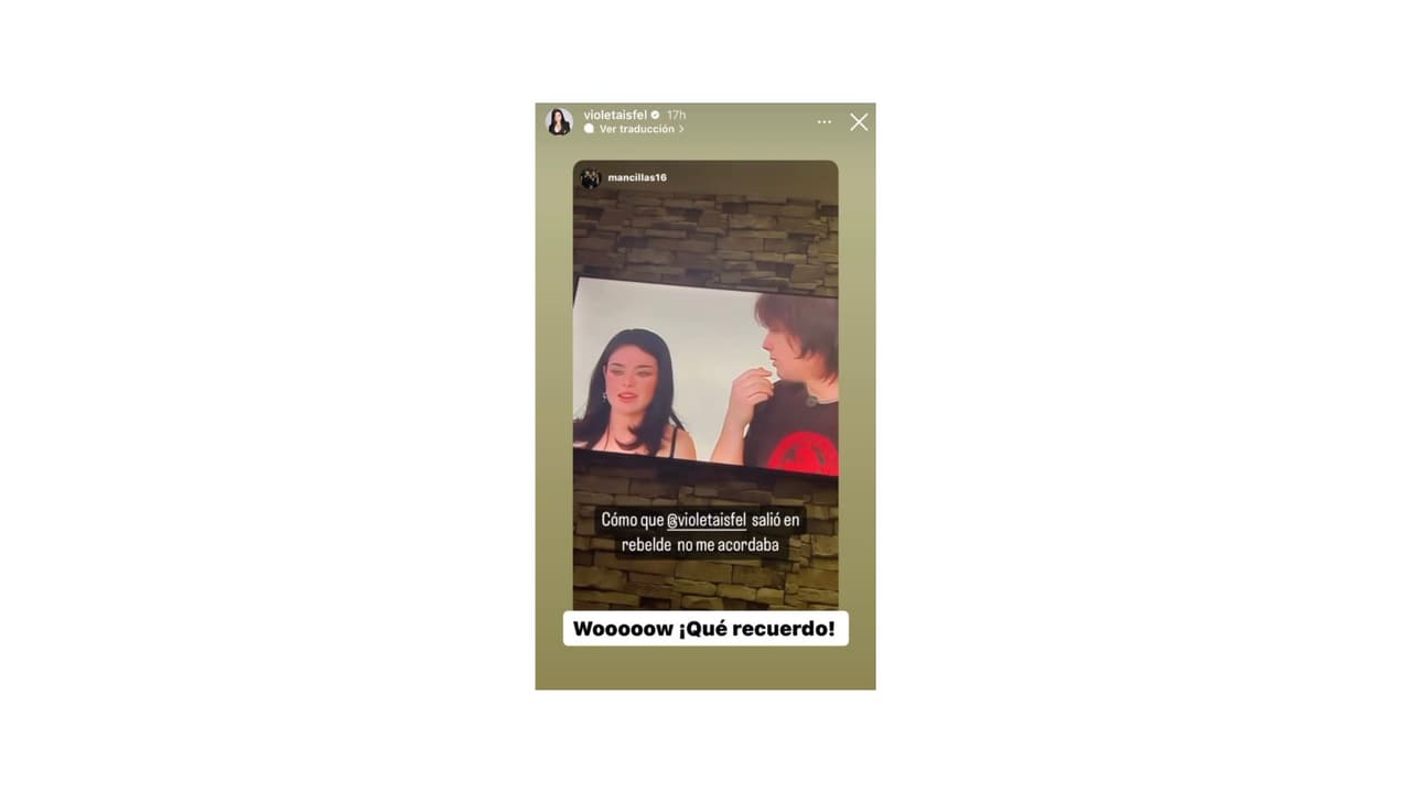 La actriz recordó su participación en la telenovela juvenil.