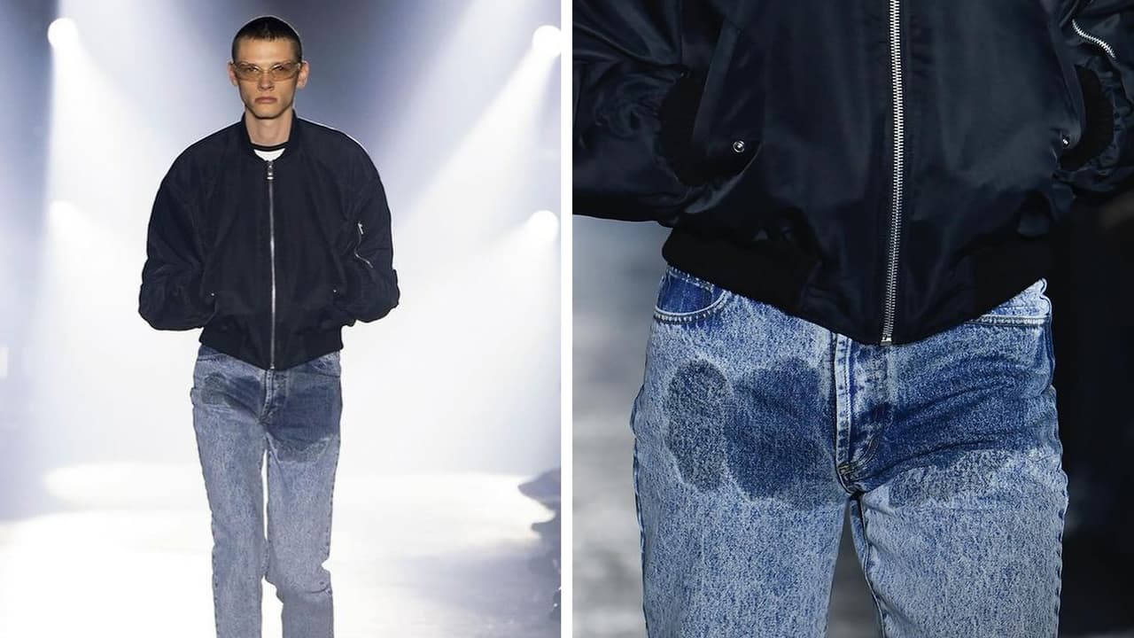 Pantalones que parecen manchados de 'pis': Marca de lujo los vende por 12 mil pesos ¡y ya están agotados!