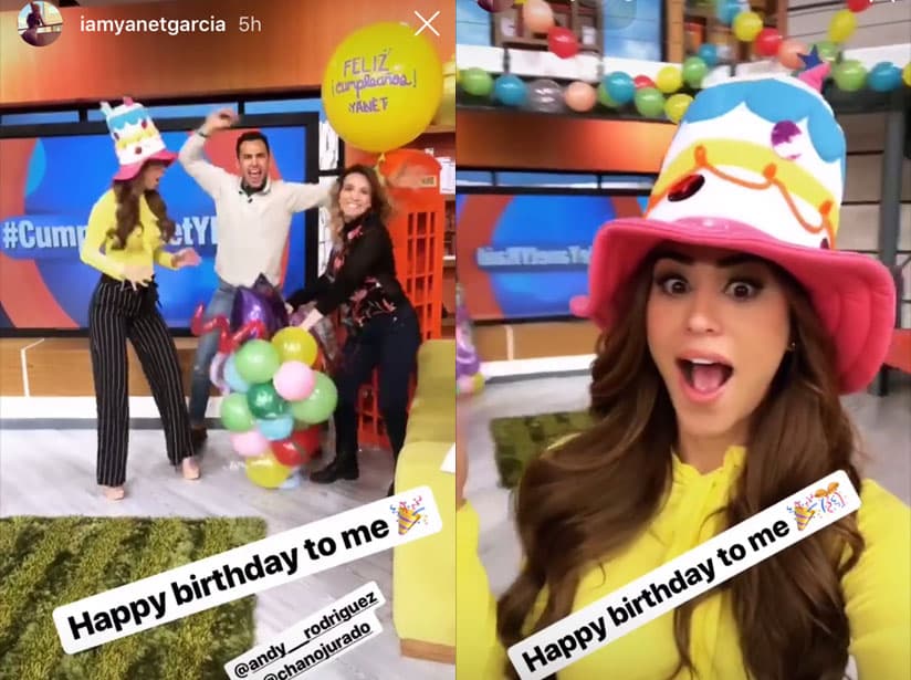 Yanet García celebra su cumpleaños en Hoy