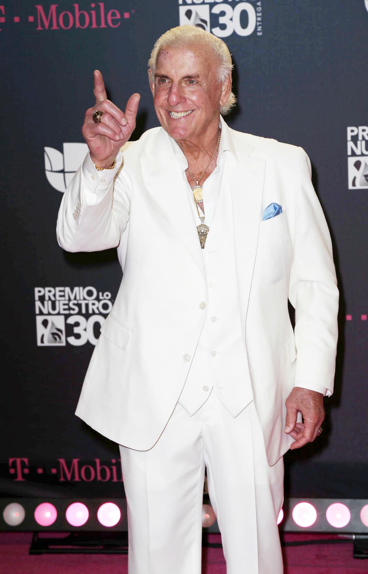 Ric Flair. Espero, ¡aun no dispares la foto!