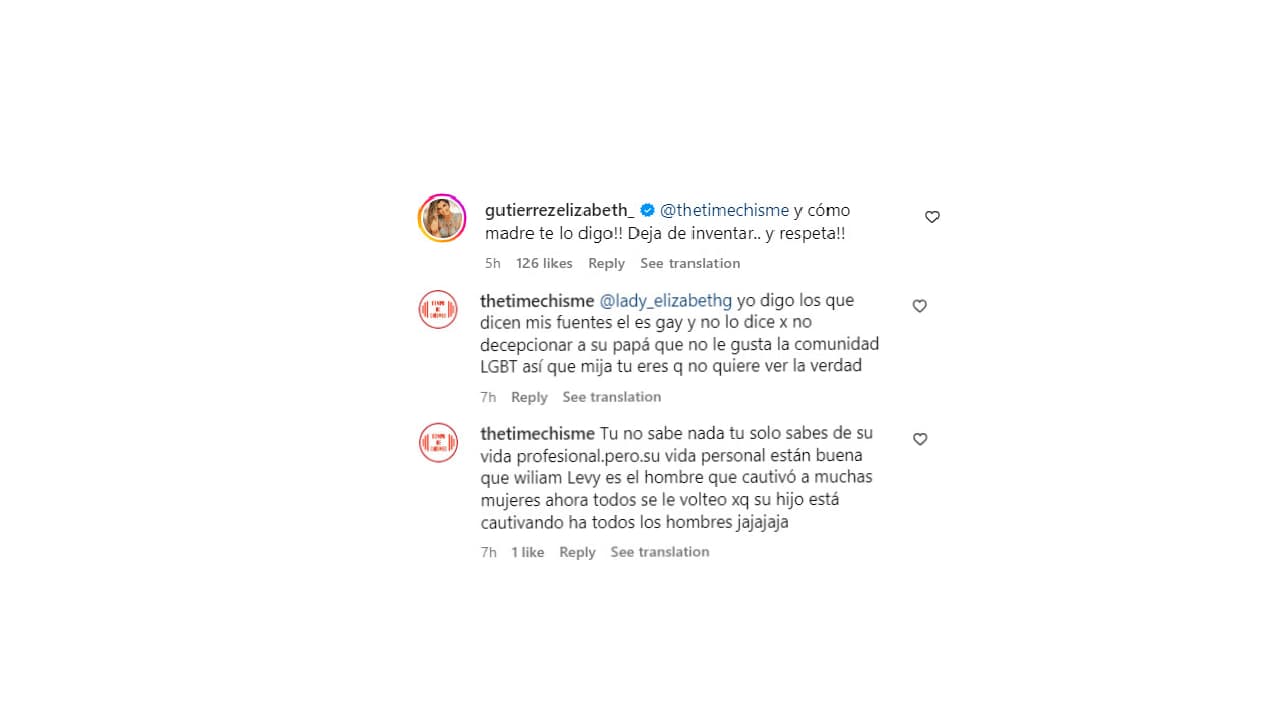 Elizabeth Gutiérrez desmiente rumores de la orientación sexual de su hijo