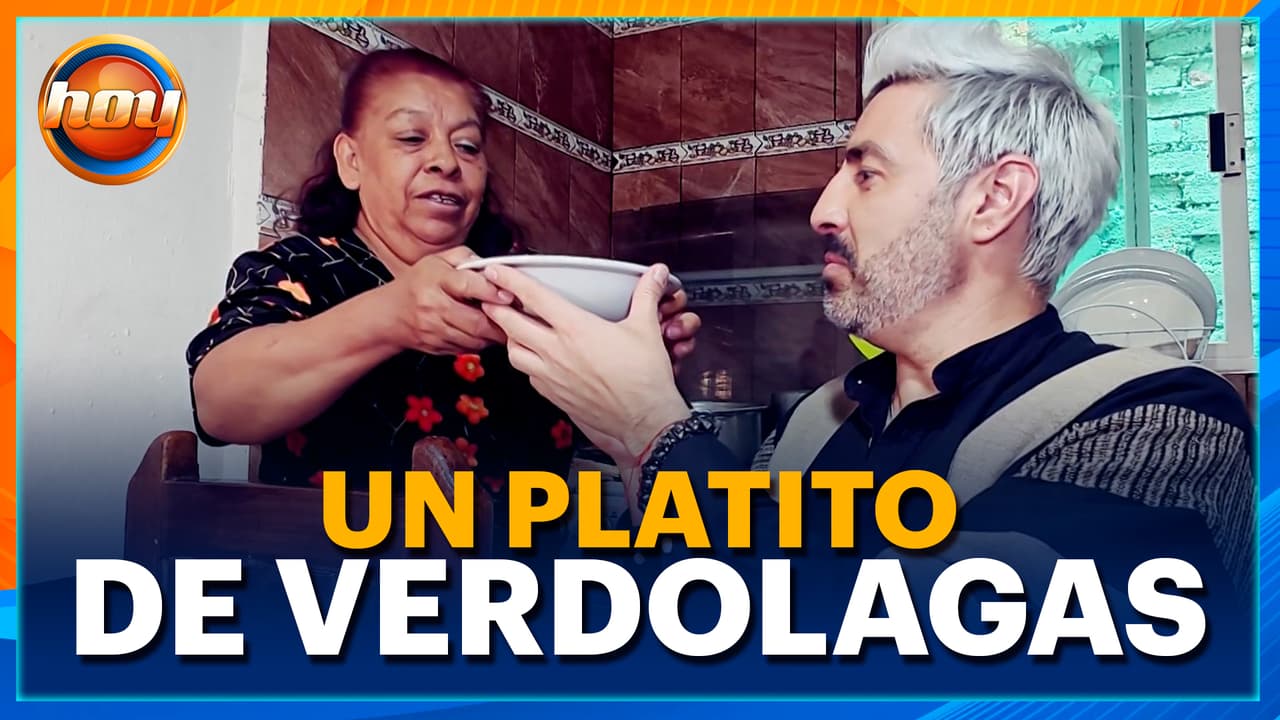 El Chef Yogui visita la casa de doña Mary para preparar verdolagas