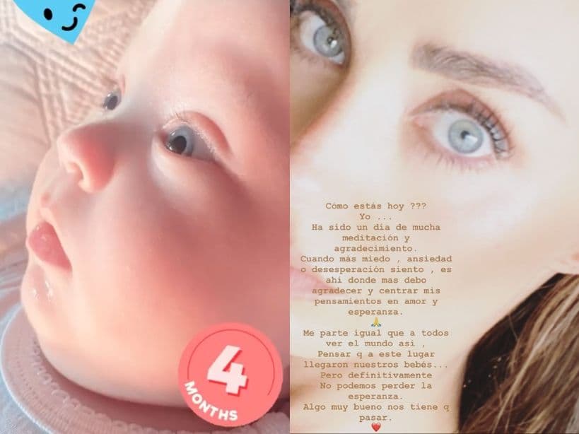 Anahí celebra los 4 meses de su hijo y reflexiona sobre el periodo de confinamiento voluntario.