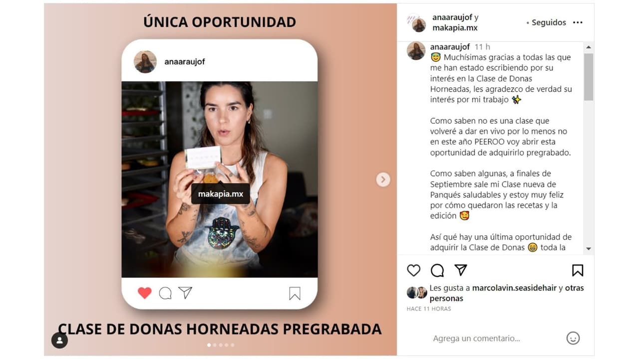 Ana Araujo presumió logro en su negocio.
