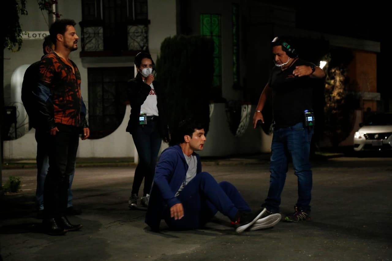 El equipo de producción supervisó en todo momento que la escena saliera a la perfección.
