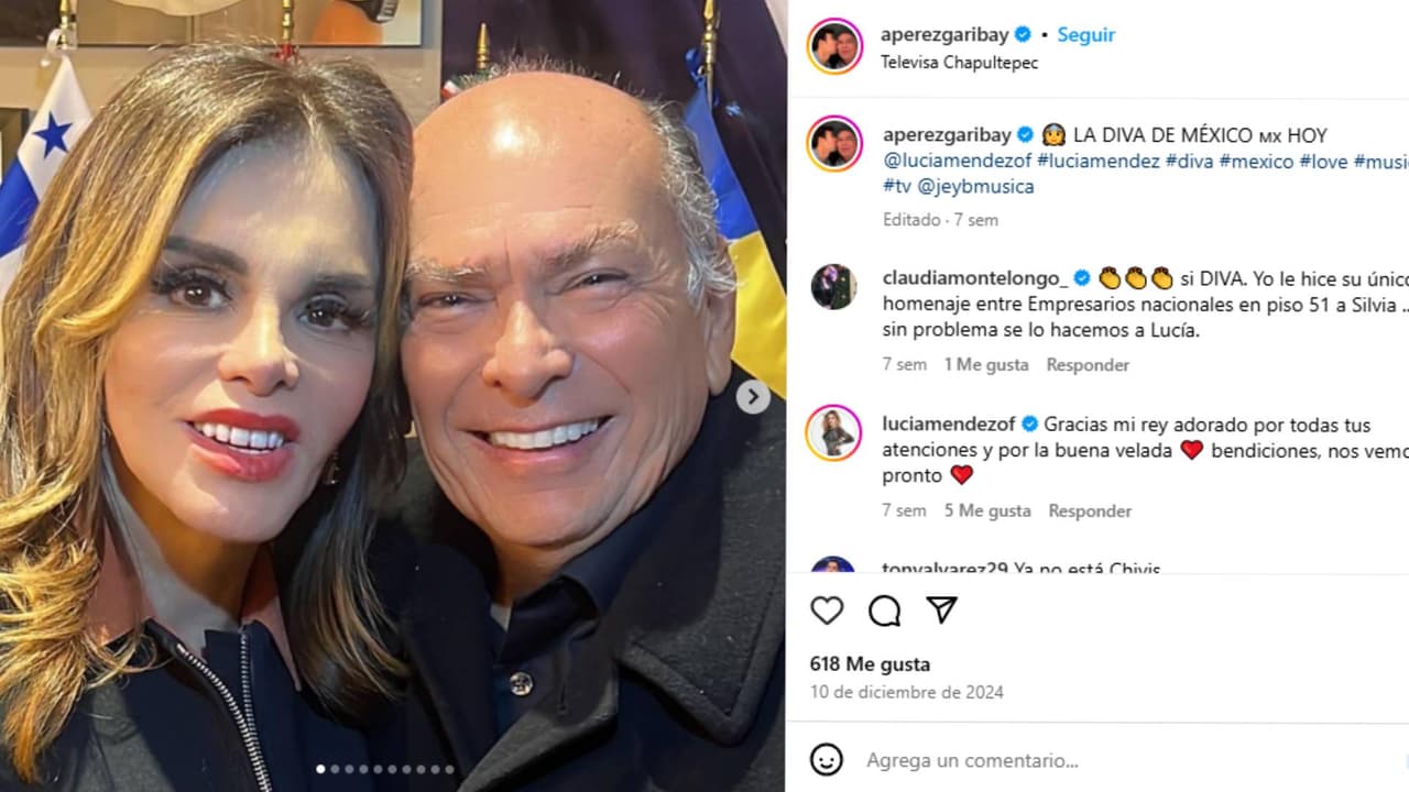 Lucía Méndez y Antonio Pérez.
