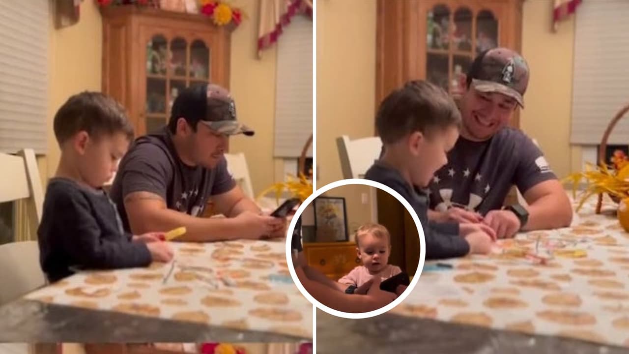 Papá muestra cómo la adicción al celular afecta a los hijos: el resultado te hará llorar