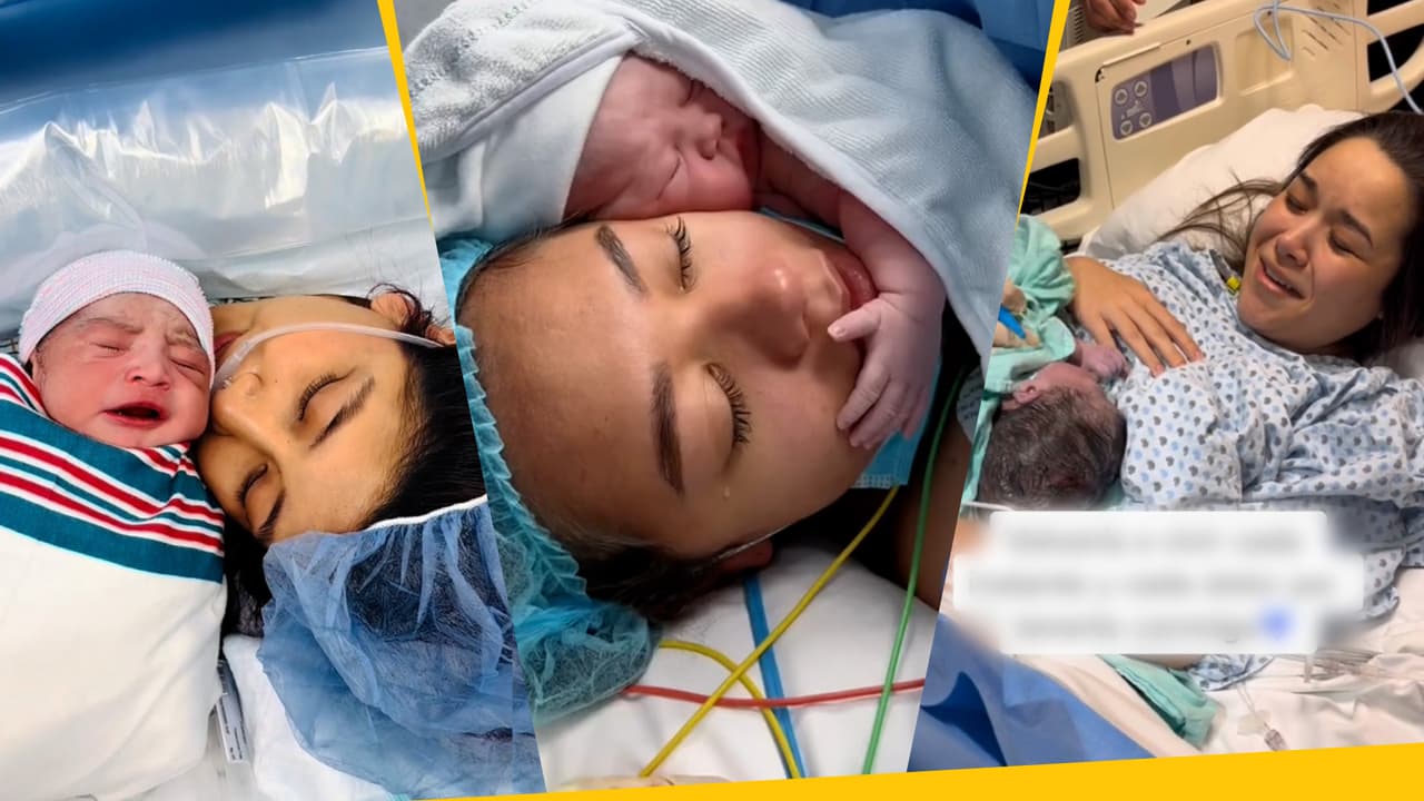 Mamás conocen a sus bebés por primera vez: sus reacciones te derretirán