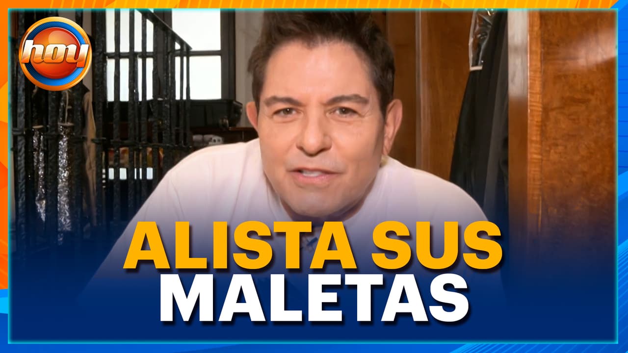 Ernesto Laguardia hace su maleta para entrar a La Casa de los Famosos México