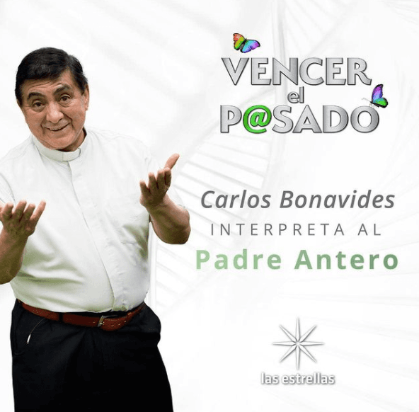 Otro personaje que surgió desde la primera parte de la trilogía es el 'padre Antero'; Carlos Bonavides lo interpreta.