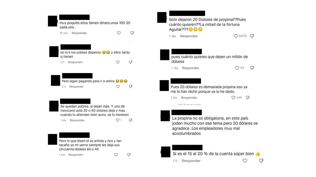 Pepe Aguilar y su familia son criticados por supuestamente dejar "poca" propina.