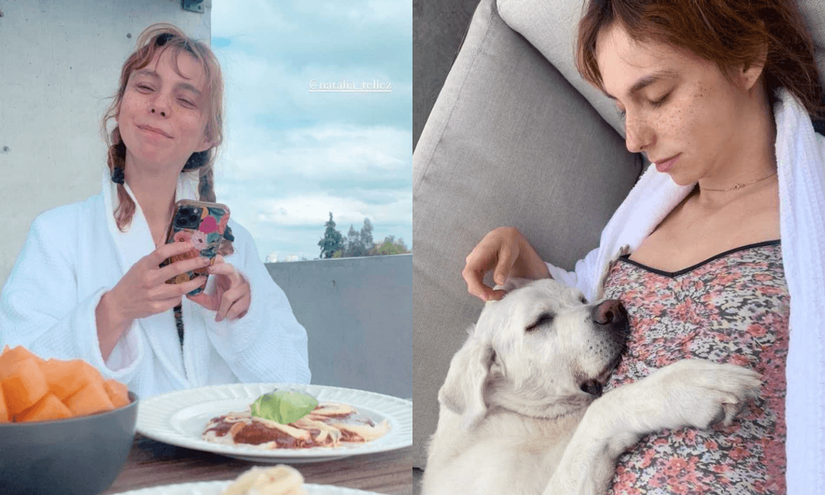 El encargado de mostrar las imágenes de Natalia Téllez al natural y en bata fue su novio Antonio