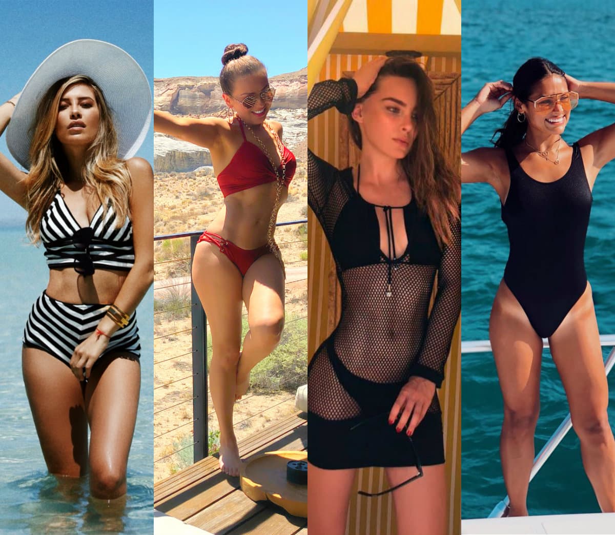Estas famosas calentaron el verano y las redes sociales al lucir sus encantos en diminutos bikinis