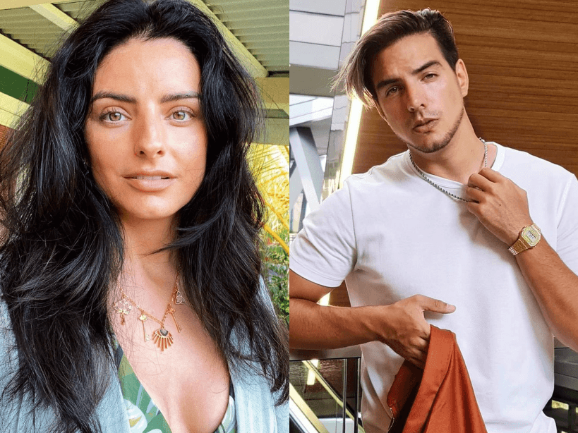 Mientras Vadhir exhibe a Aislinn Derbez quitándose la ropa, ella muestra el accidente de su hermano