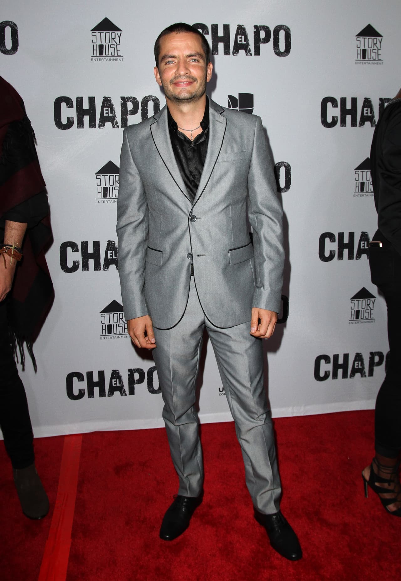 Juan Carlos Olivas en la premiere de 'El Chapo'