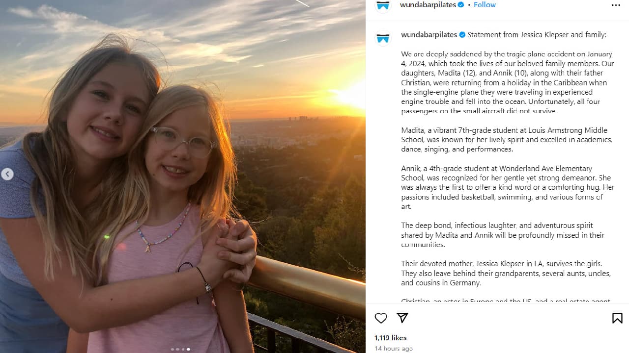 Comunicado de la viuda de Christan Oliver sobre la muerte del actor y sus hijas