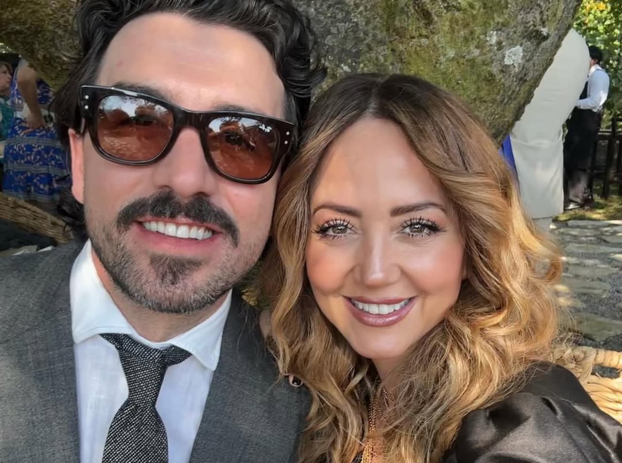 Andrea Legarreta y Luis Carlos Origel.
