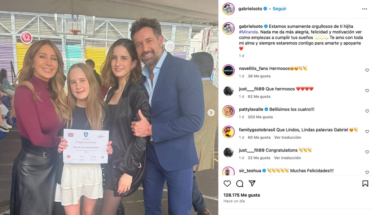Gabriel Soto y Geraldine Bazán.