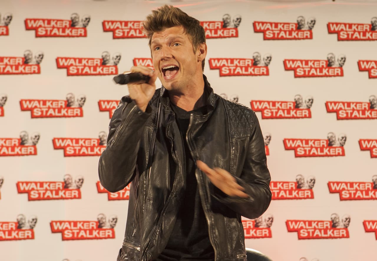 Nick Carter en la convención 'Walker Stalker'