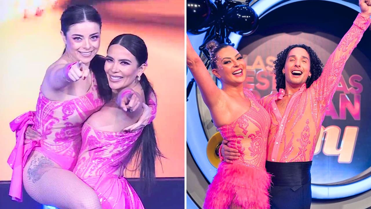 Violeta Isfel y Dania Méndez usaron un vestuario similar al de Mariana Ochoa y Jorge Anzaldo en 'Las Estrellas bailan en Hoy'