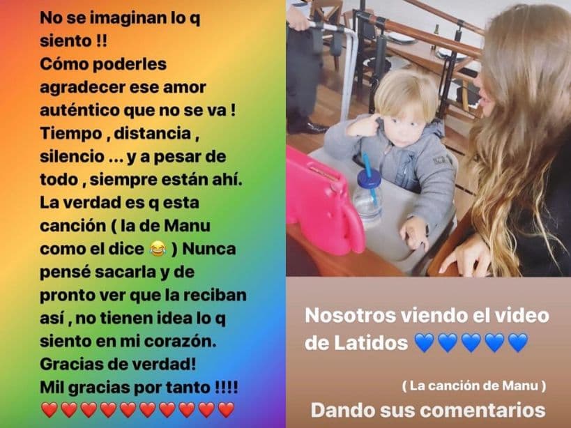 'Latidos' es una canción inspirada en su primer hijo, Manuel.