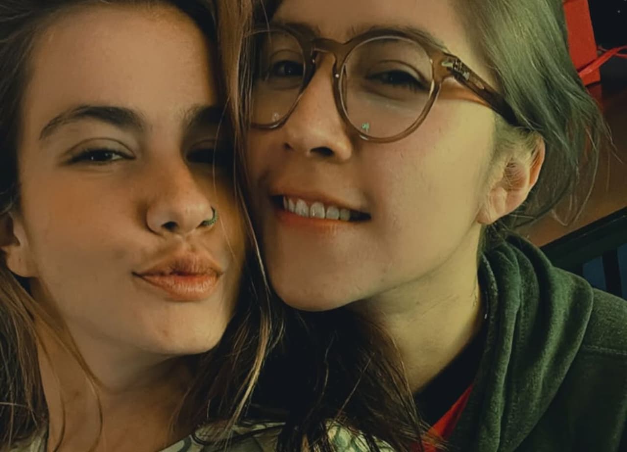 Beba Montes y su novia Itzel Lechuga.