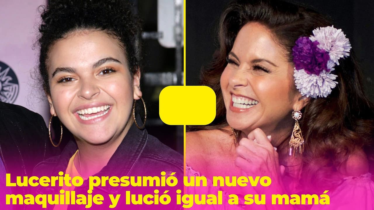 Lucerito Mijares apareció con un look que no le habíamos visto y lució igualita a su mamá