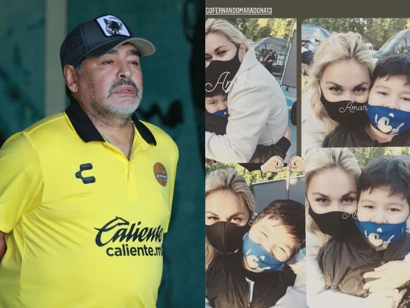 Verónica Ojeda fue otra de sus grandes amores. La pareja se conoció en 2005 y en 2013 se convirtieron en padres de Diego Fernando Maradona Ojeda, su único hijo en común.