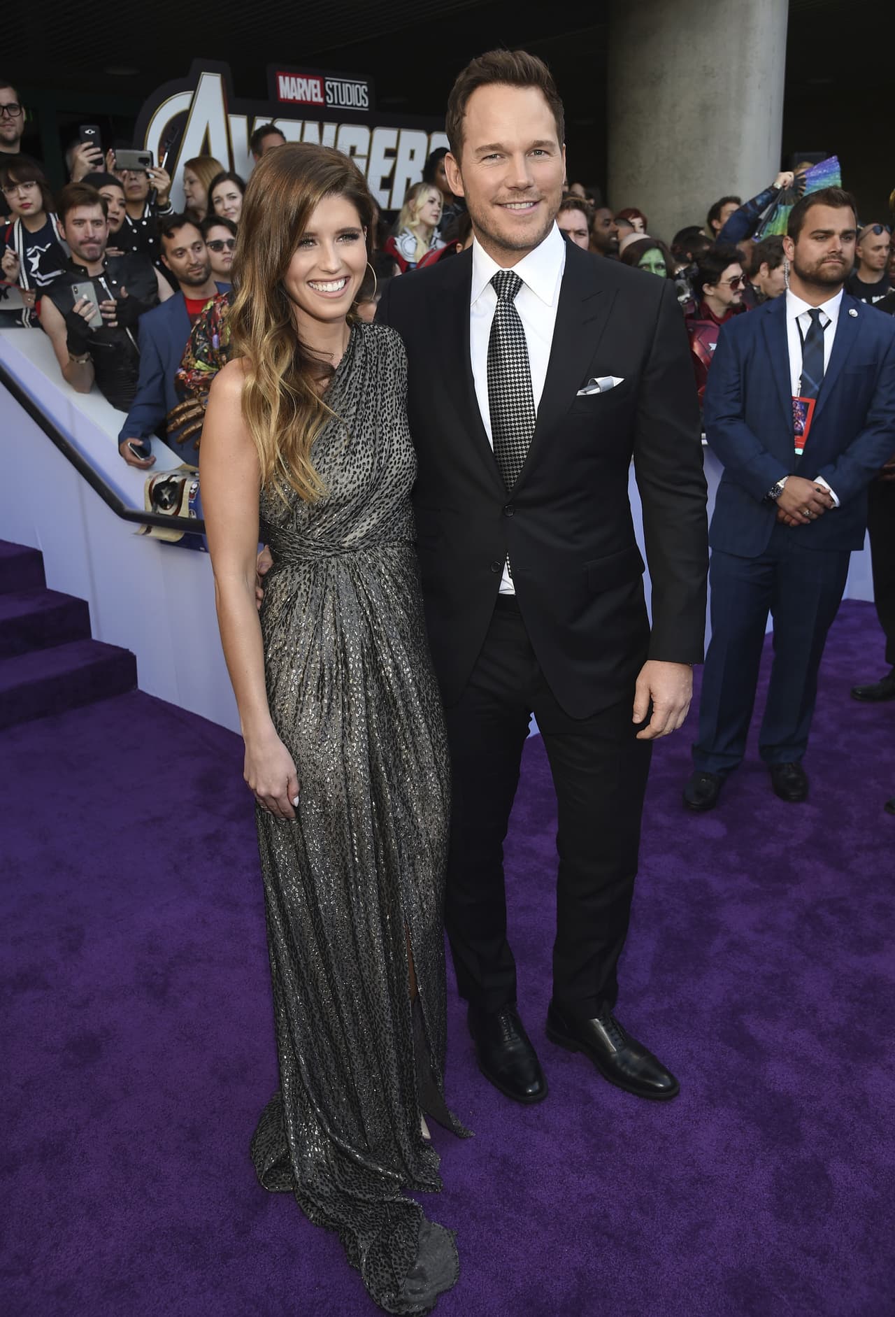Chris Pratt asistió con su prometida, Katherine Schwarzenegger.