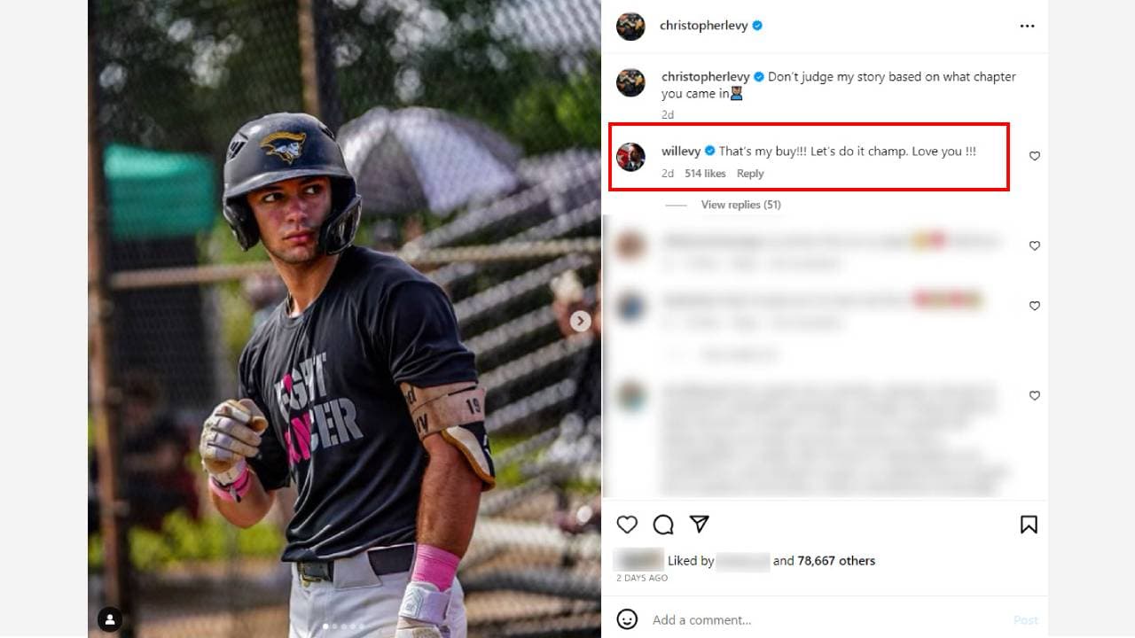 William Levy reacciona al mensaje de su hijo