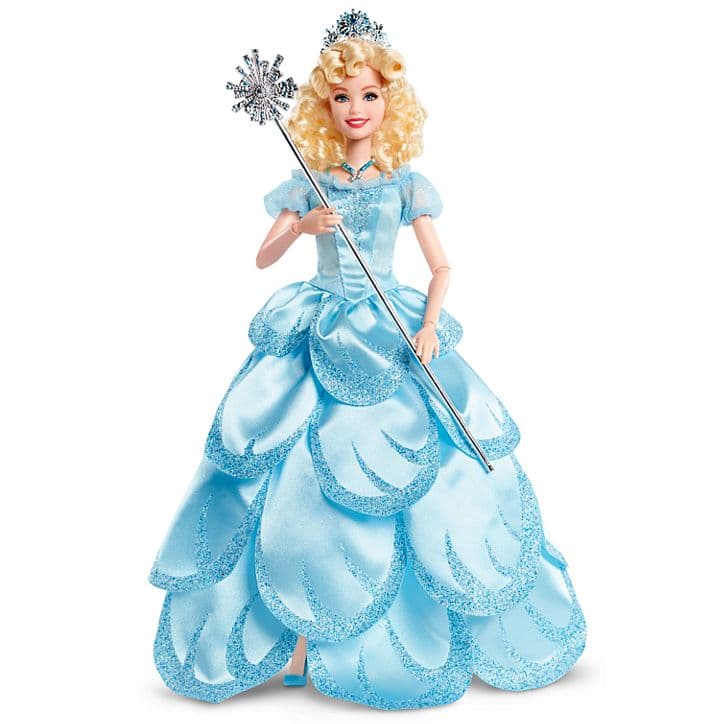 El personaje de la bruja Glinda en el musical de Wicked.