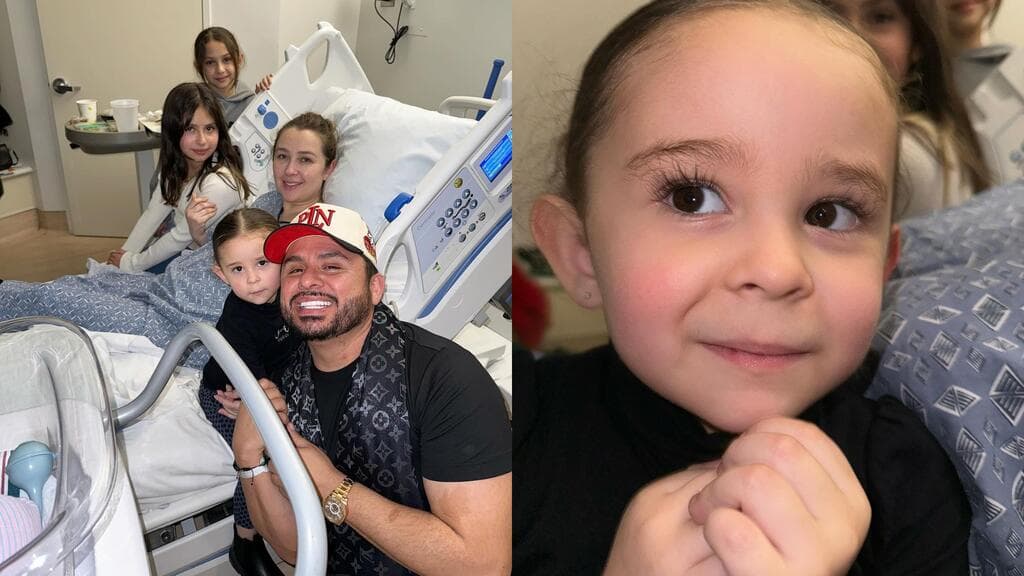Dalett estaba muy emocionada por conocer a su hermanita.