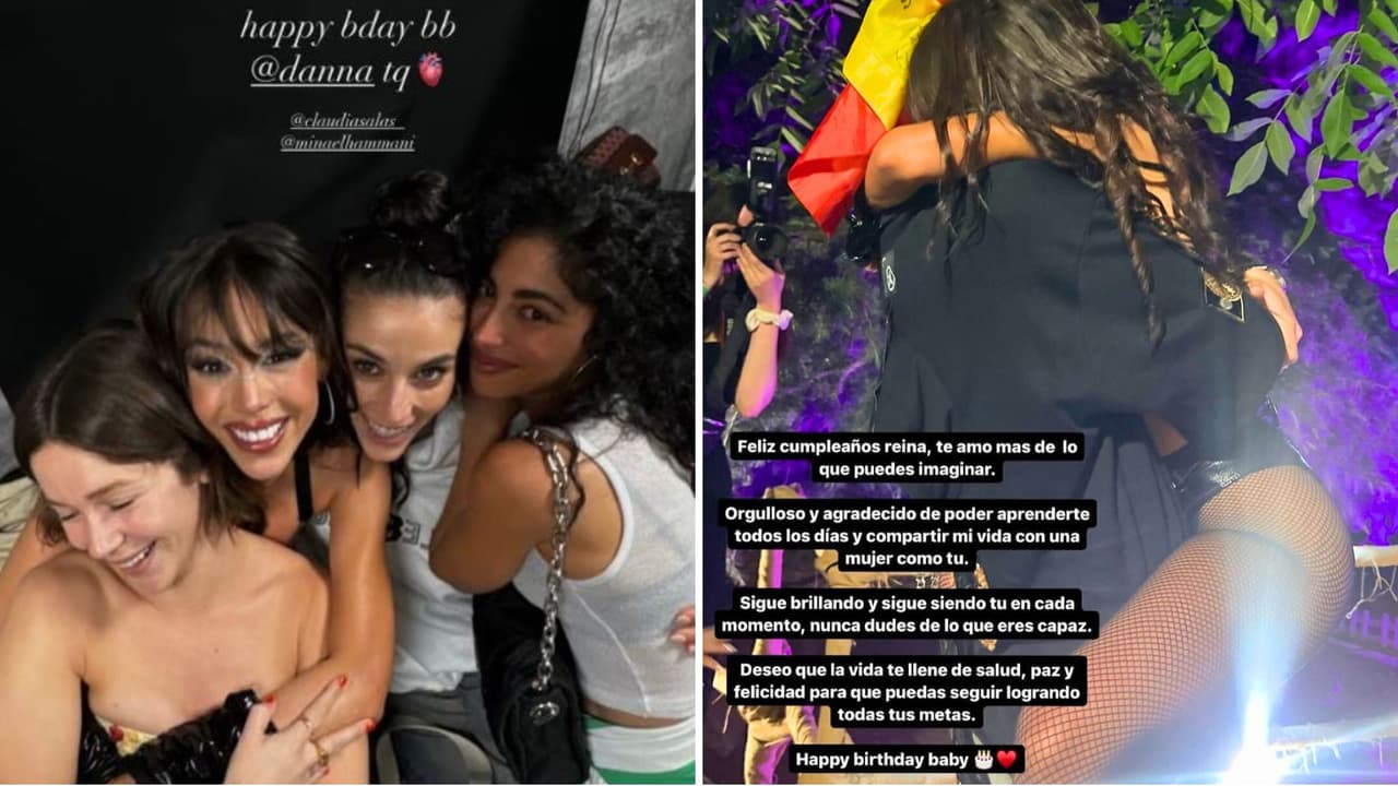 Danna celebra cumpleaños con su novio y amigas