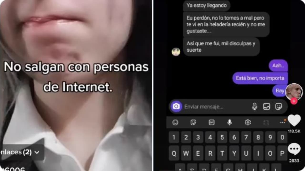 Atrapada en casa de su cita a ciegas.