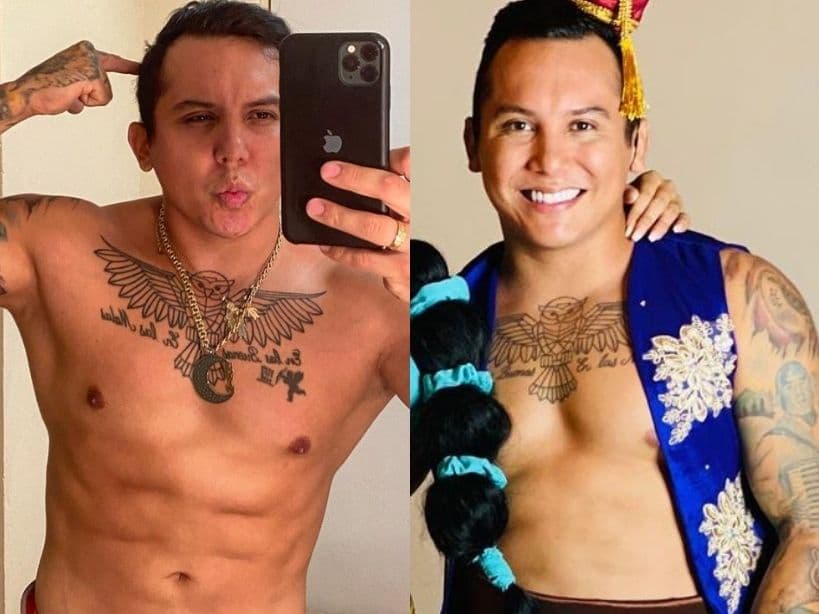 La imagen desató un debate virtual por los cuadritos que presumió recientemente el cantante en el abdomen.