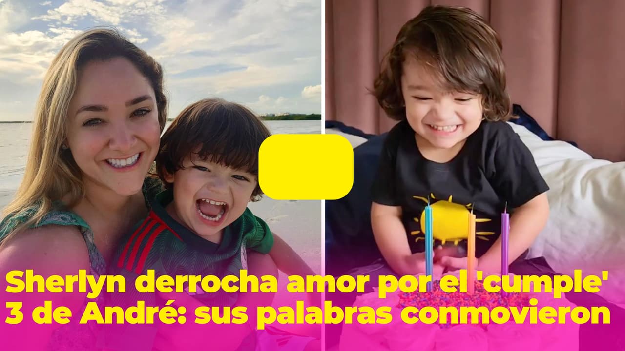 Sherlyn derrocha amor por el cumpleaños 3 de su hijo André: sus palabras conmovieron