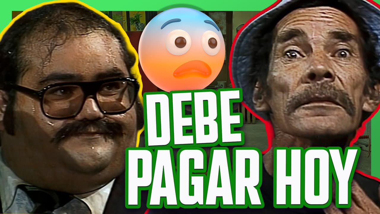 Don Ramón busca su sobre para pagarle al Señor Barriga