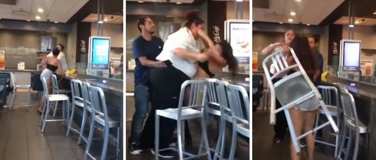 Empleada de restaurante da brutal golpiza a una cliente
