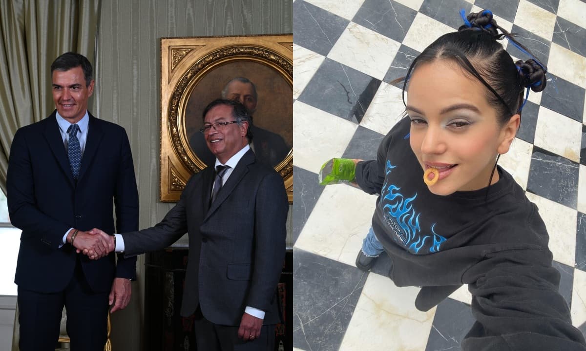 Rosalía: Gustavo Petro recibe al presidente de España con 'Bizcochito'