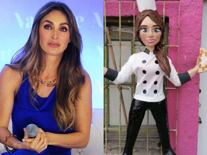 Crean piñata de Anahí haciendo enfrijoladas y la actriz reacciona: “¡ya suéltenme!”